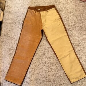 Carhartt x Marni Two-Tone Brown and Tan Men's Pants